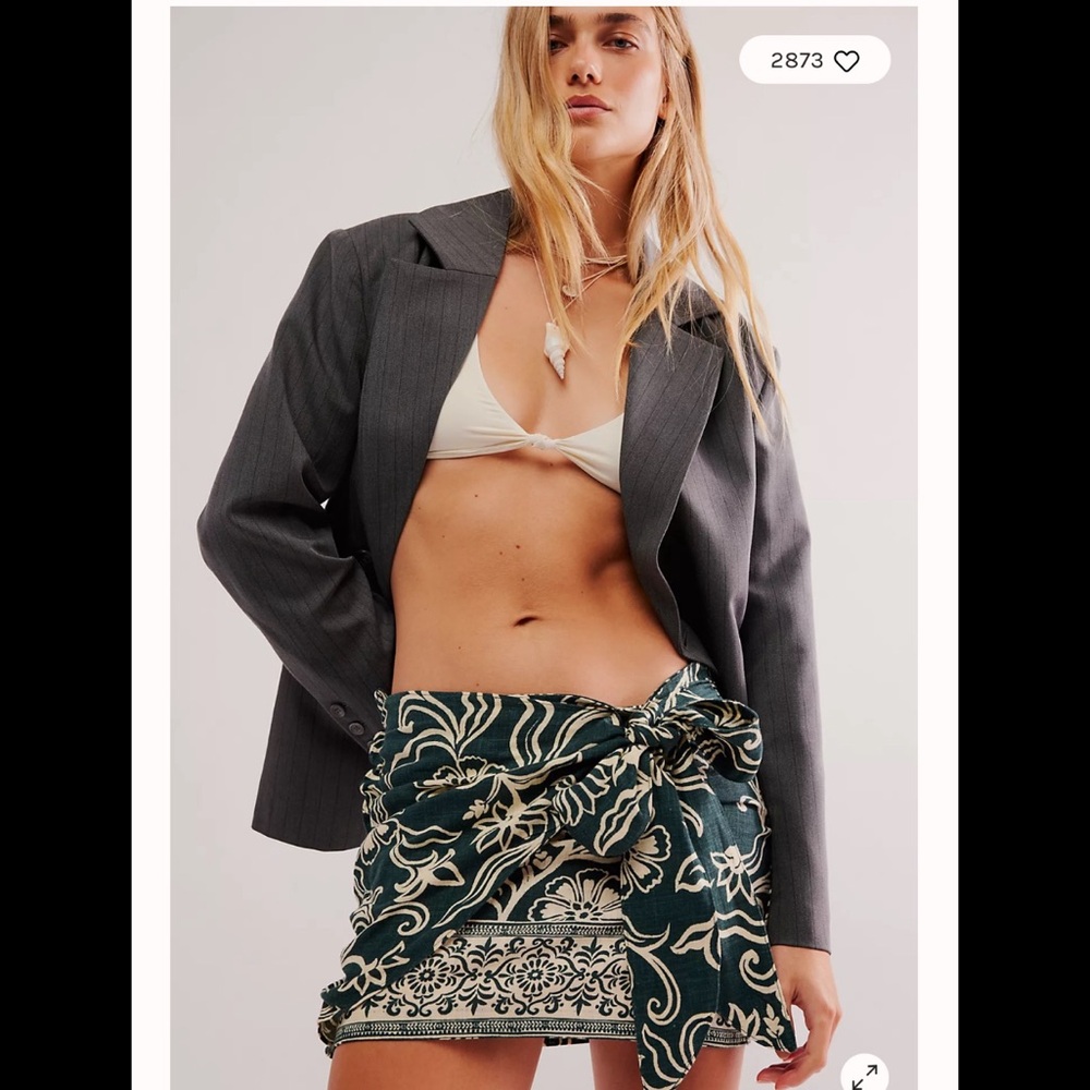 Free People Sweet As A Beach Mini Shirt Size 12